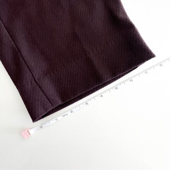 Banana Republic Reegan Pants Burgundy Trousers Mid-Rise Slim Fit Women's 10 - Picture 11 of 12